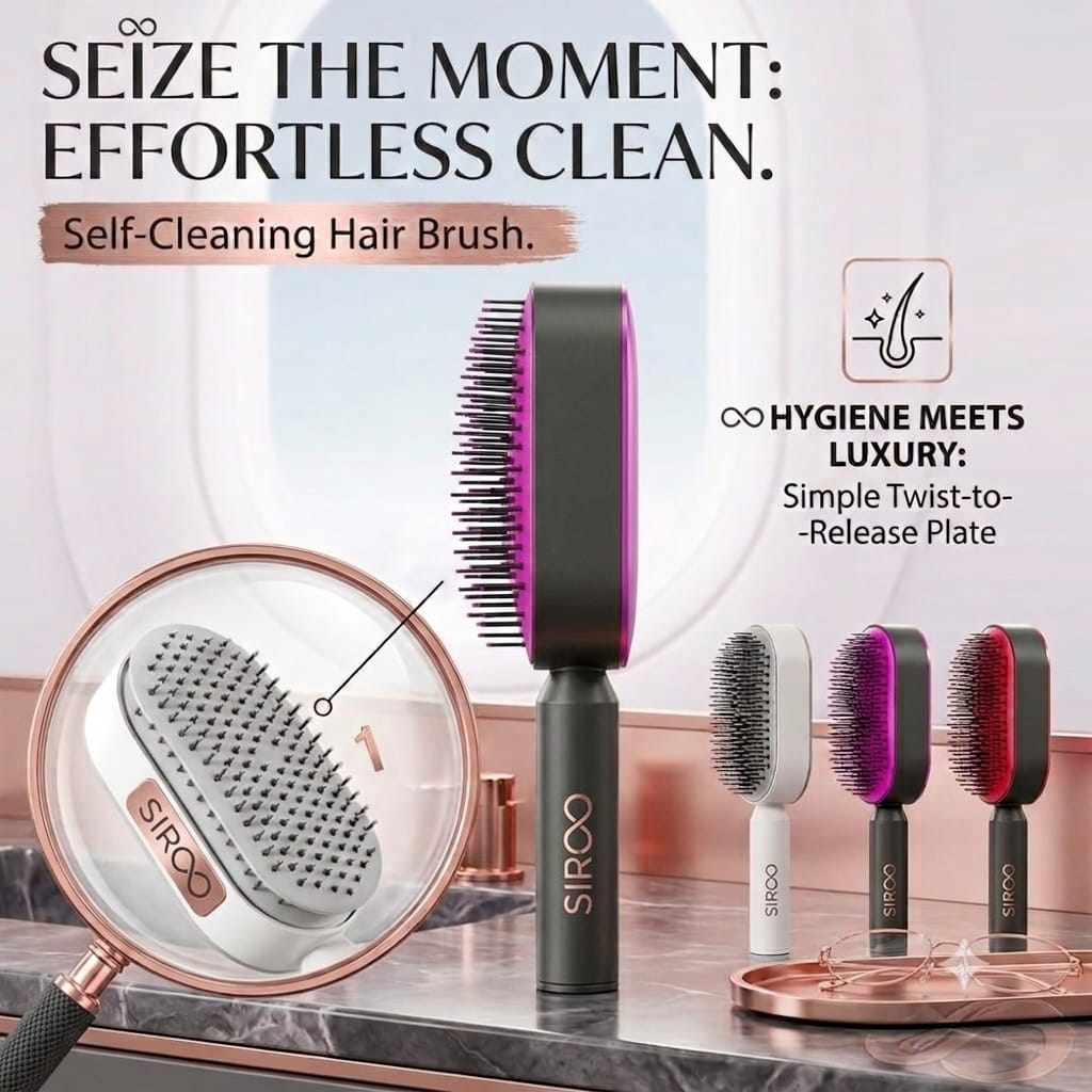 Express Clean – Self-Cleaning Hair Brush